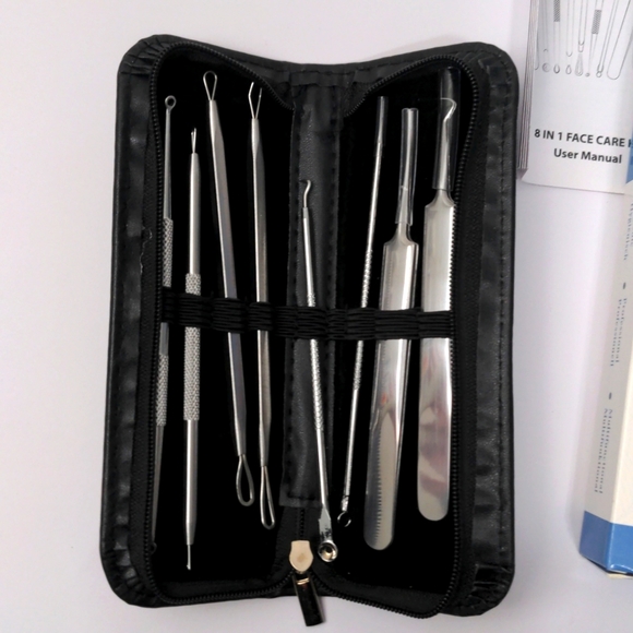 New In Box Terresa 8 In 1 Face Care Kit Blackhead Pimple Extractor Kit - Picture 4 of 5